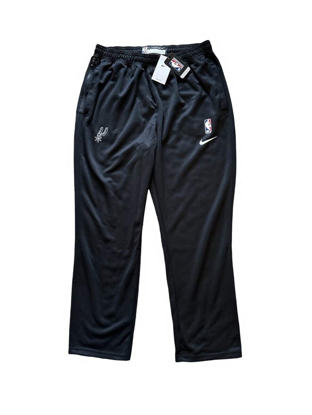 Nike NBA San Antonio Spurs Black Dri-Fit Warmup Pants Size 2XLT XXL-Tall New